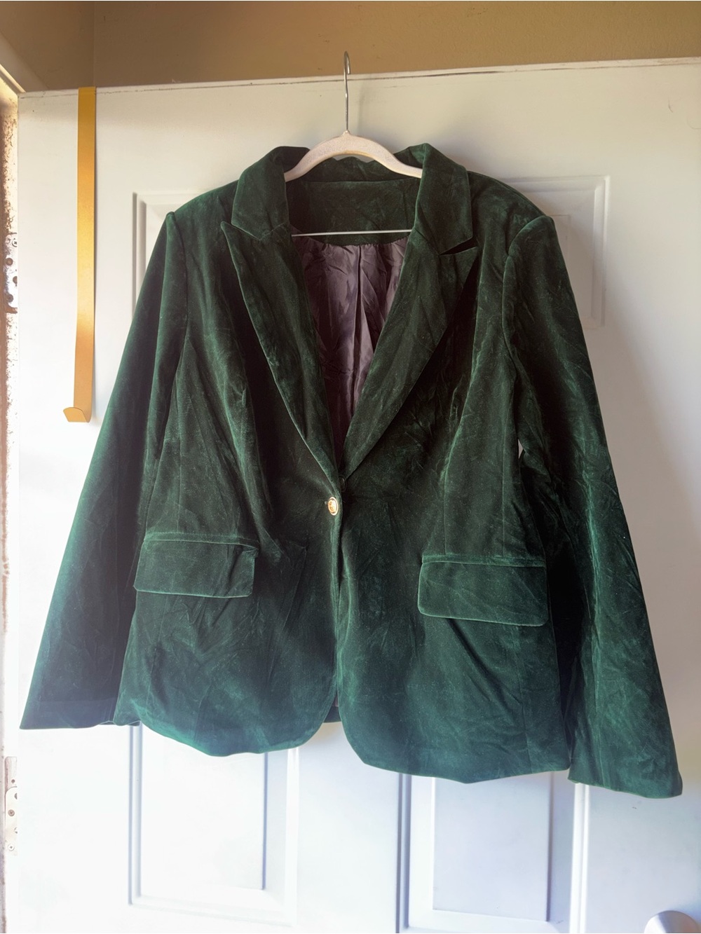 Unbranded green velvet jacket blazer size XL